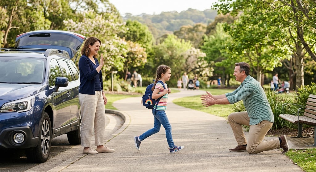 Discover practical co-parenting communication strategies and changeover tips for separated parents. Learn how North Shore Family Mediation can support your family.